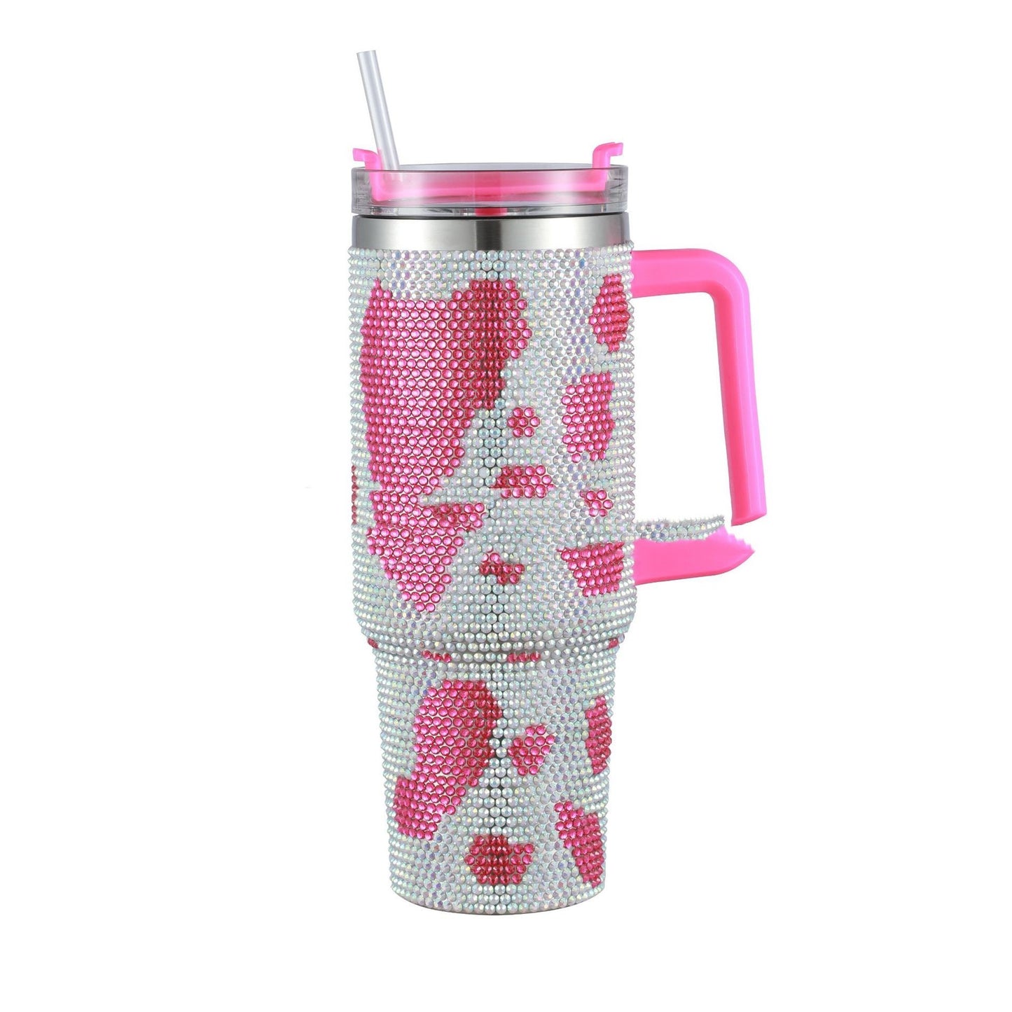 40OZ Stainless Steel Diamond Insulated Cup With Large Capacity